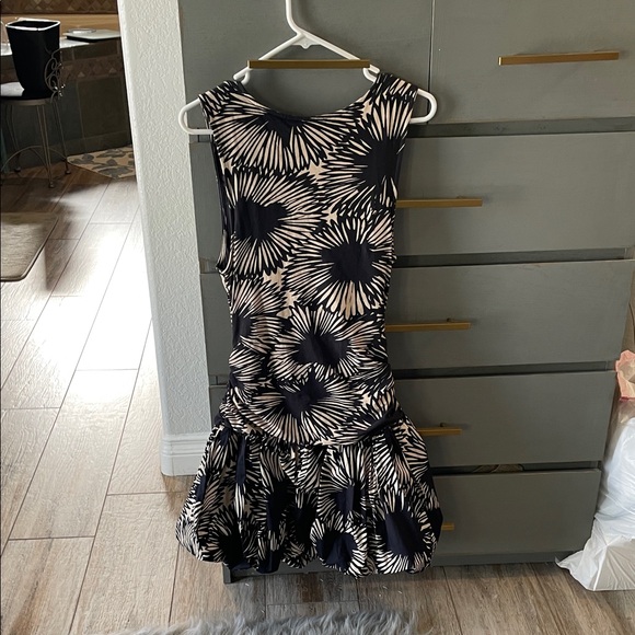 Anthropologie Black and White Floral Mini Dress - Picture 5 of 7